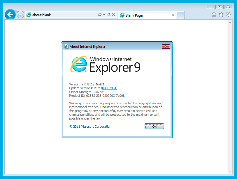 microsoft internet explorer 9.0